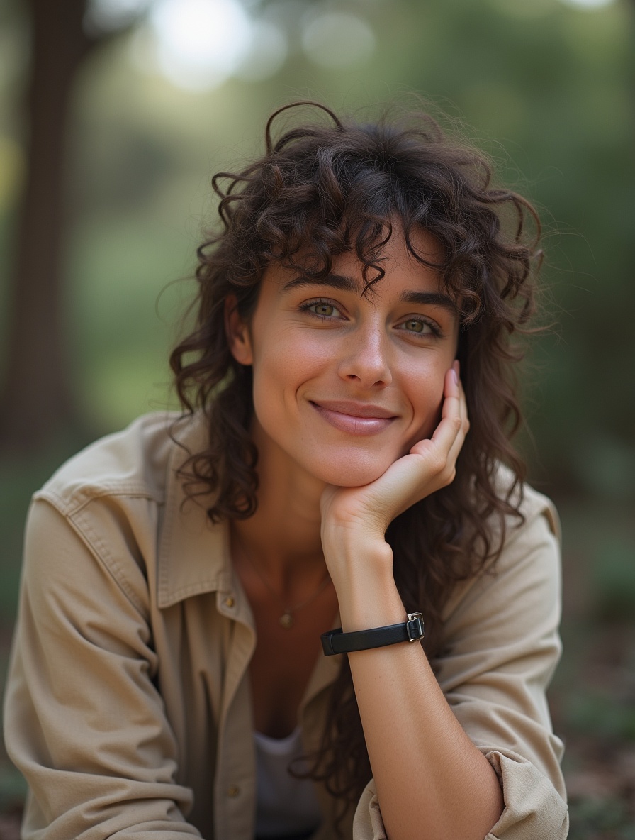 Company's representative in front of office